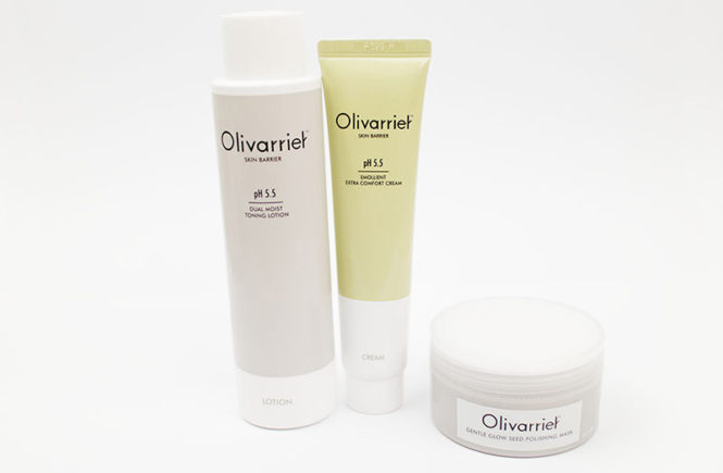 Olivarrier Roseroseshop Brand Spotlight Review Gentle Glow Seed Polishing Mask Dual Moist Toning Lotion Emollient Extra Comfort Cream
