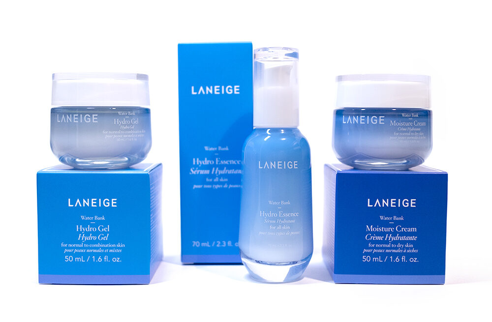 Laneige Water Bank Collection Hydro Gel Moisture Cream Hydro Essence Review